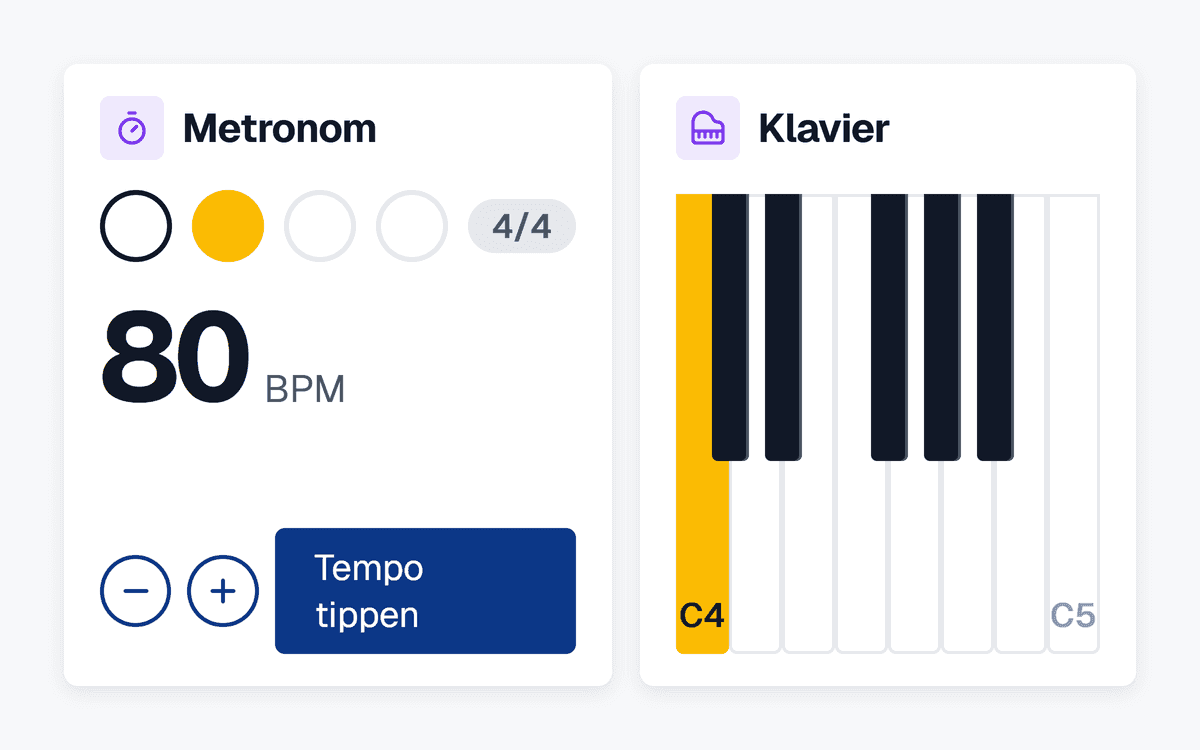 Metronom i wirtualne pianino