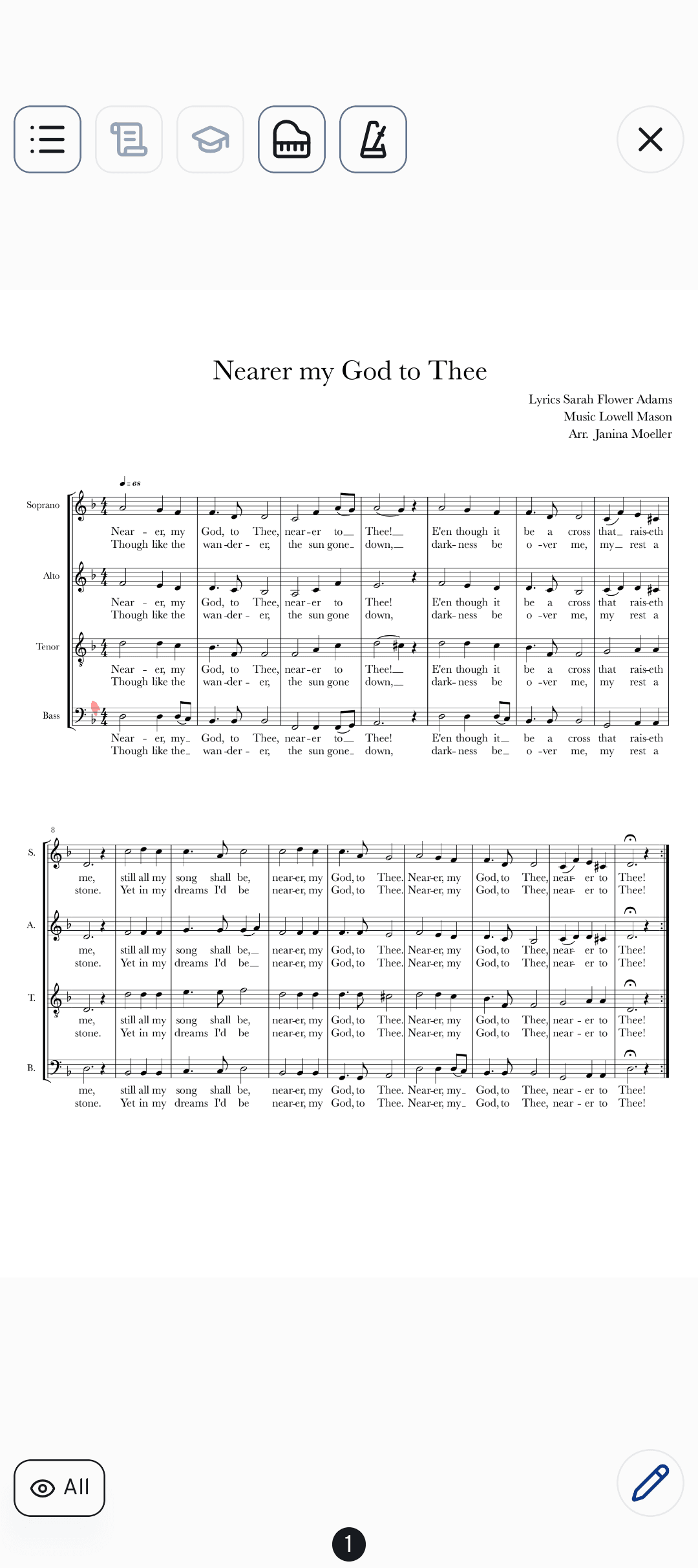 Annotating sheet music