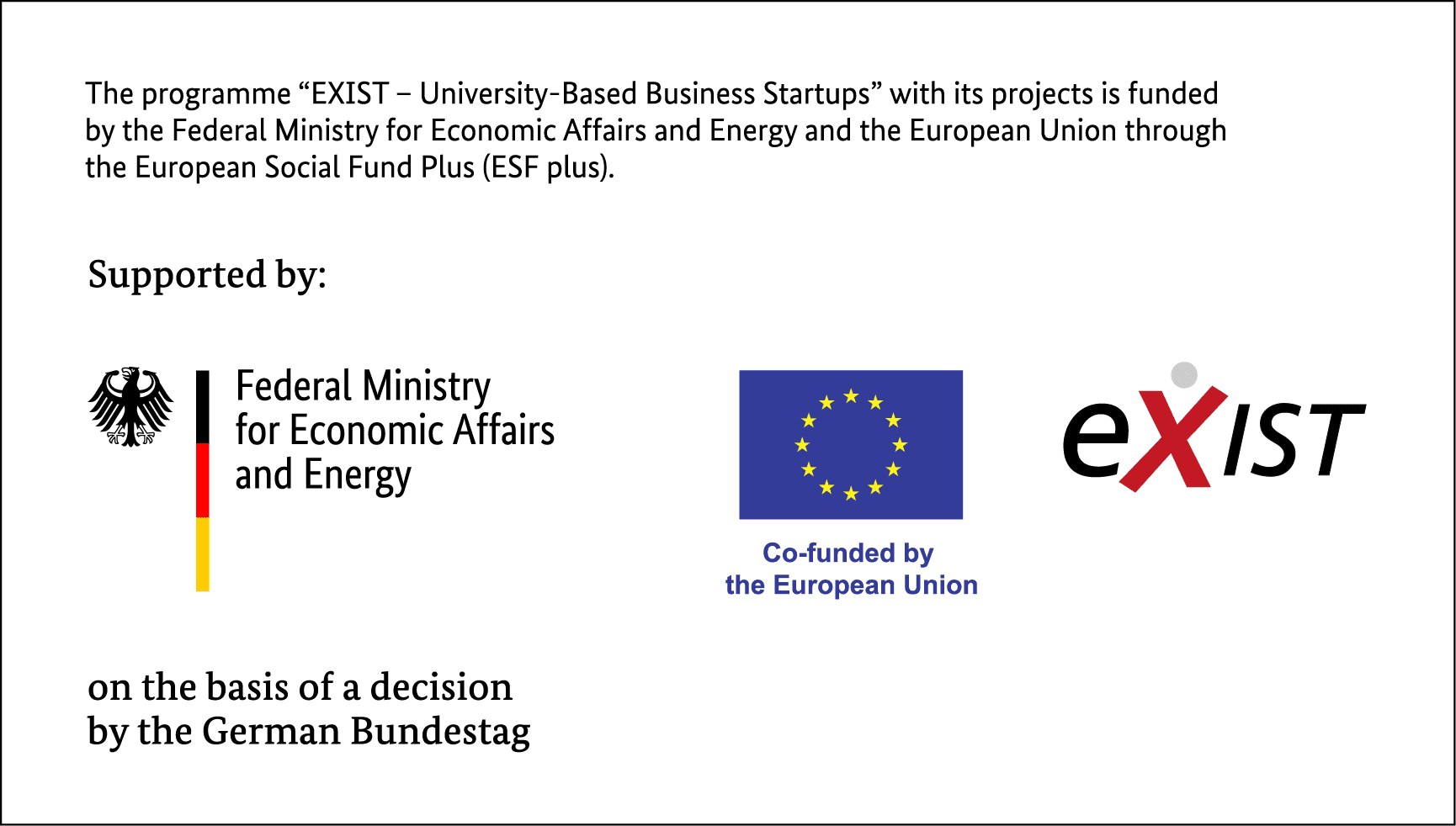 Exist Förderbanner